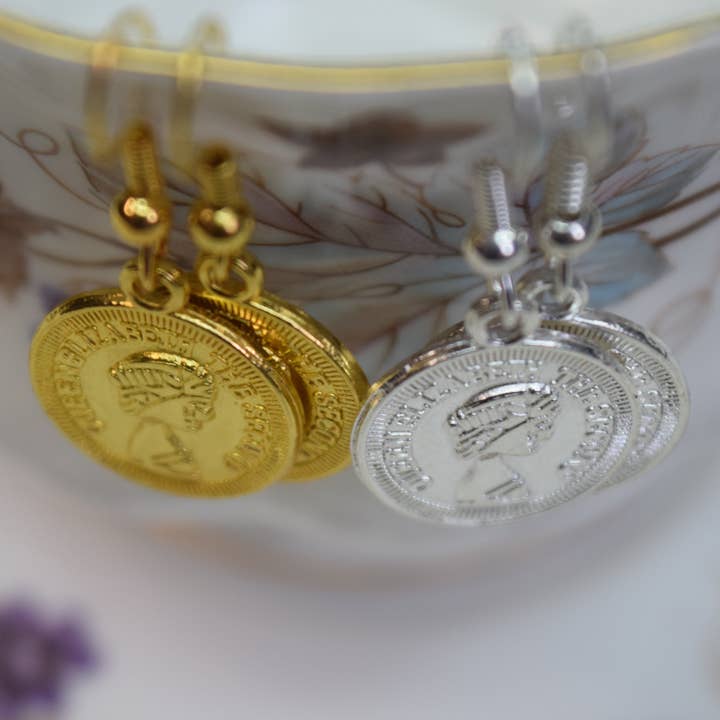 Mini Coin Earrings for wholesale by Boxford Comma
