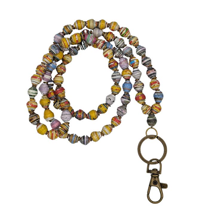 Grain of Rice Project - Wholesale Lanyard - Women's - Paper Bead Lanyard