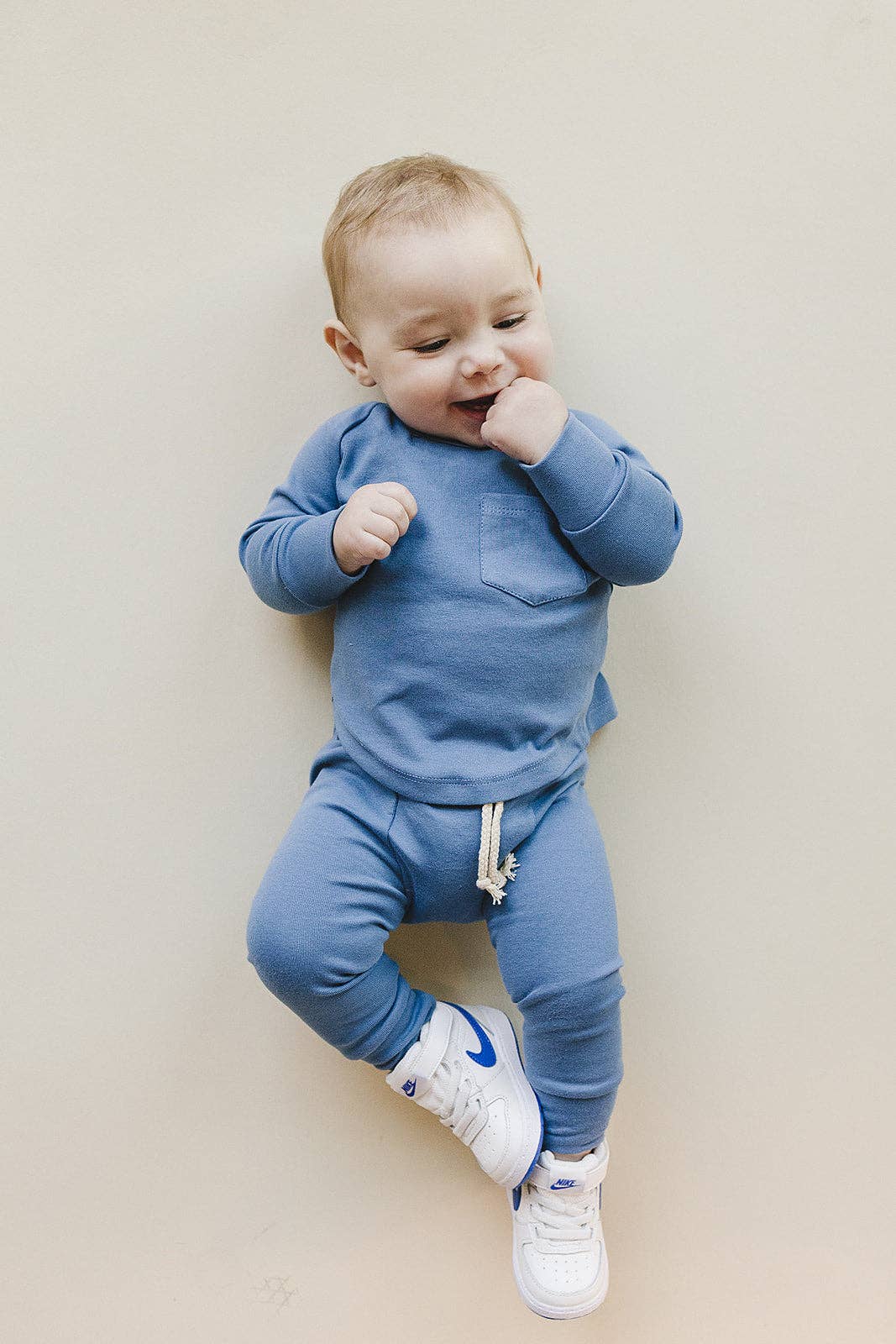 Lucky Panda Kids - Venta al por mayor Conjuntos de ropa cómoda - Niños - Conjunto de descanso | Azul océano2