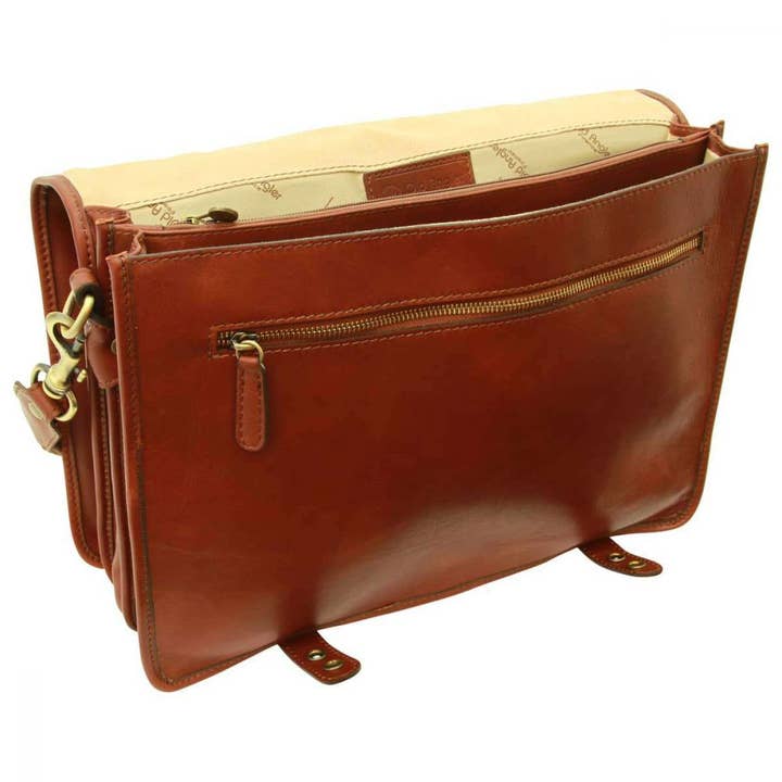 Old Angler Firenze - Wholesale Briefcase - Unisex - Calfskin Nappa Leather Briefcase8