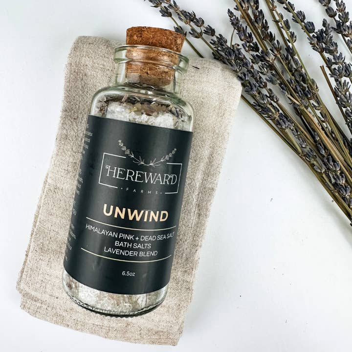 Bath Salts | Unwind Lavender for wholesale by Hereward Farms