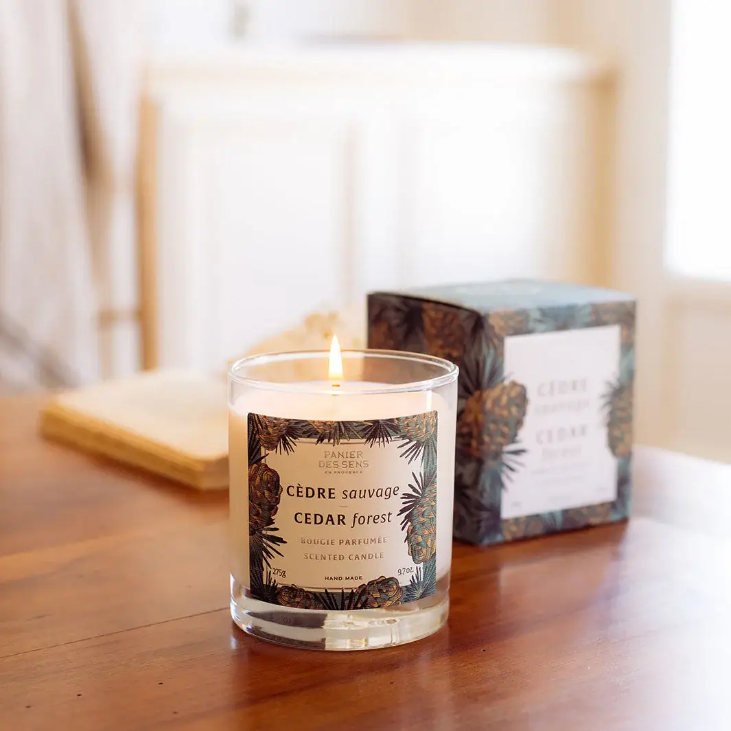 PANIER DES SENS - Wholesale Jar/Filled Candle - Cedar Forest Scented Candle- 9.7oz/275g2
