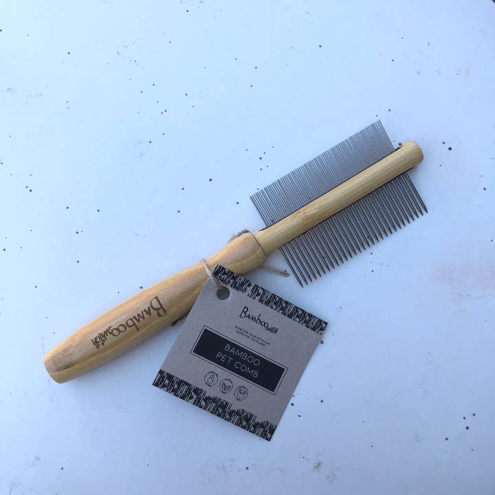 Bamboo Switch - Wholesale Pet Brush - Cat/Dog - Double Sided Dog & Pet Flea Comb | Pet Bestseller