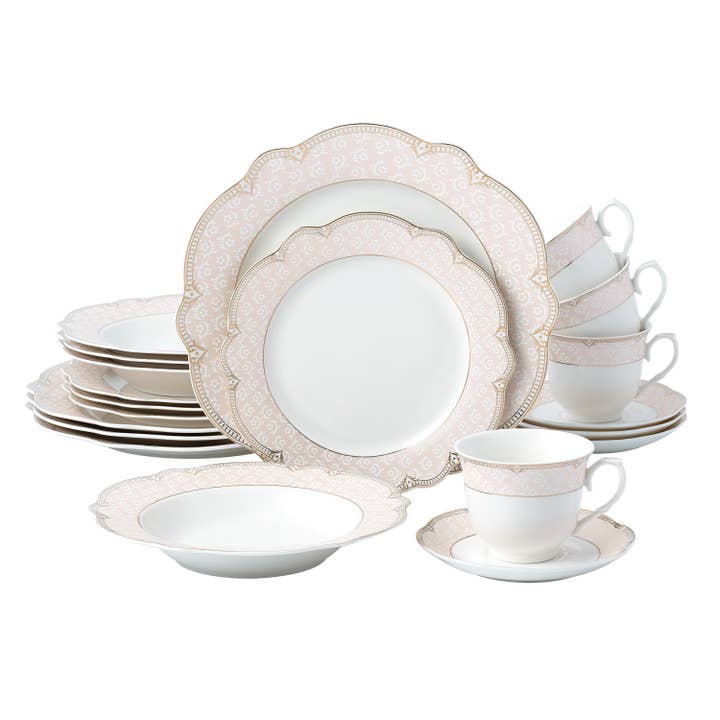 Gifts Plus - Wholesale Dinnerware Set - "Sandra" 10522G-20A (Pack 2)3