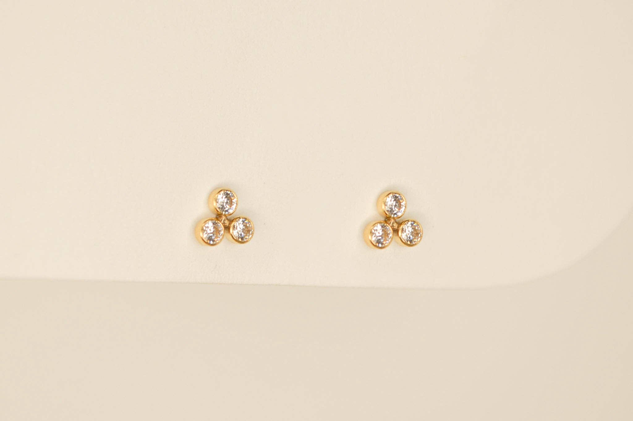 Syd Squared Jewelry - Wholesale Stud/Post Earrings - Trio Crystal Stud