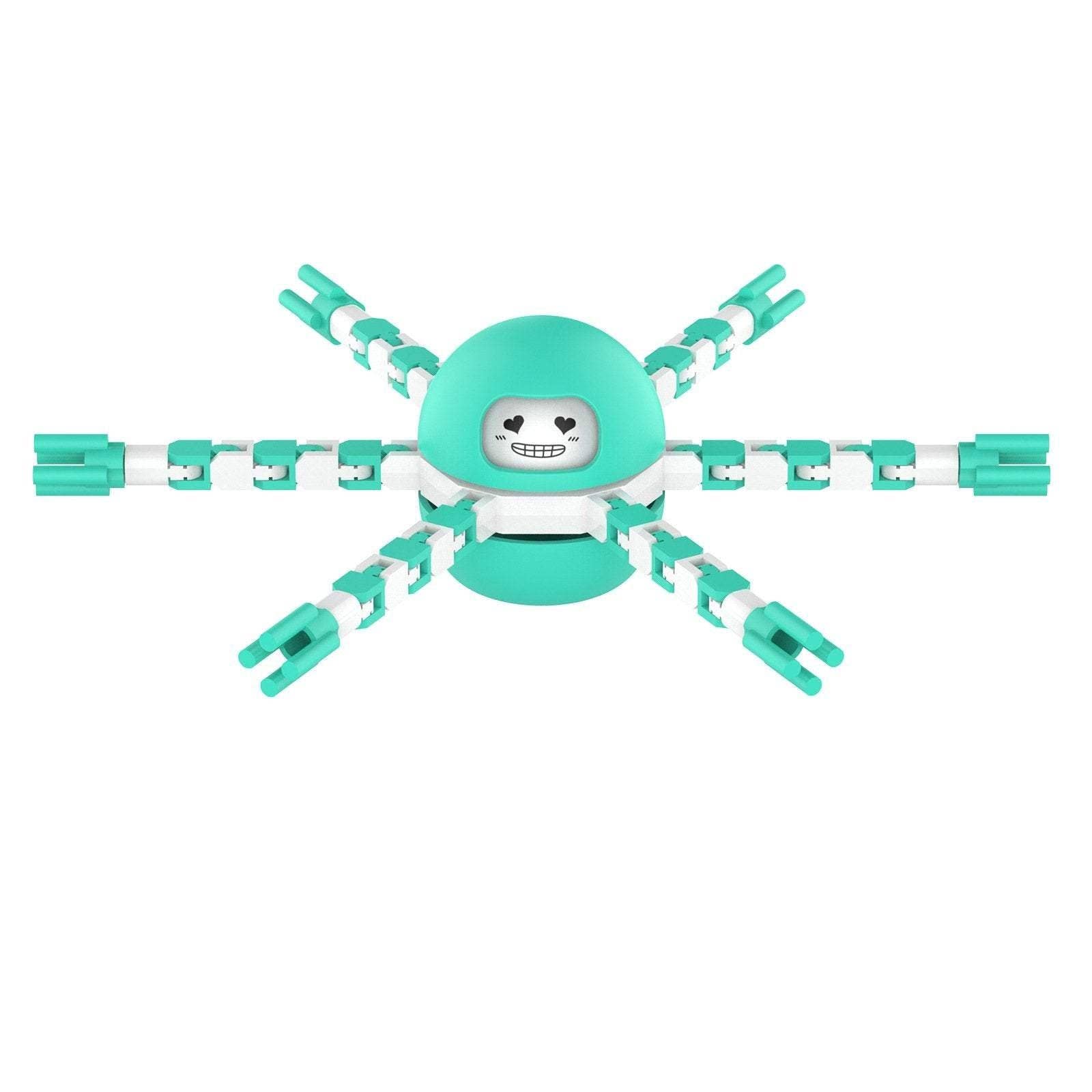 KiddieKickz - Wholesale Classic toy – Kids - Fingertip Mechanical Gyro Decompression Deformation Mecha Octopus2