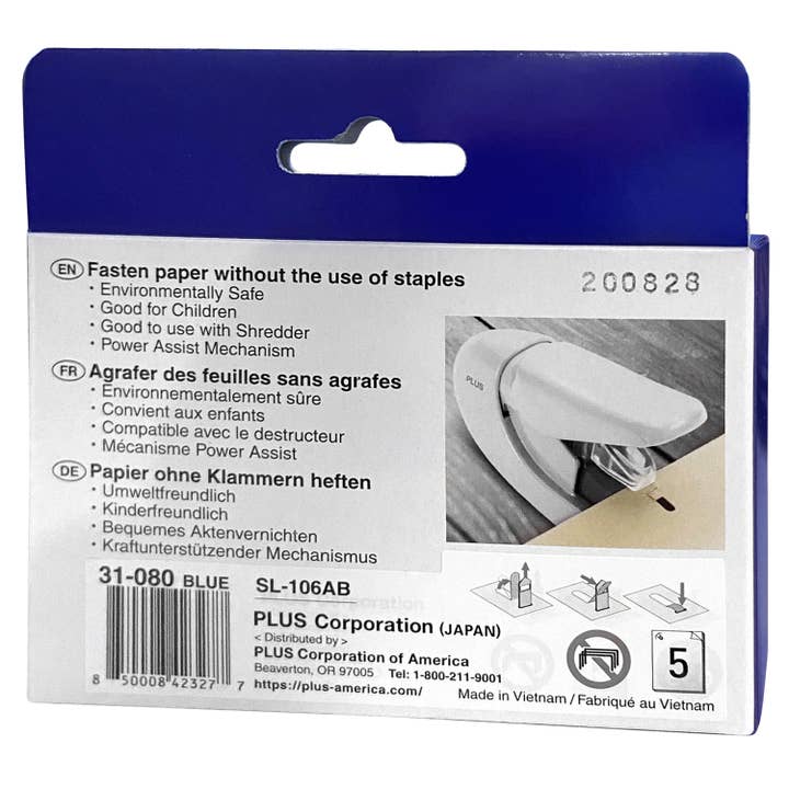 PLUS CORPORATION OF AMERICA - Wholesale Stapler - Paper Clinch Staple Free Stapler18