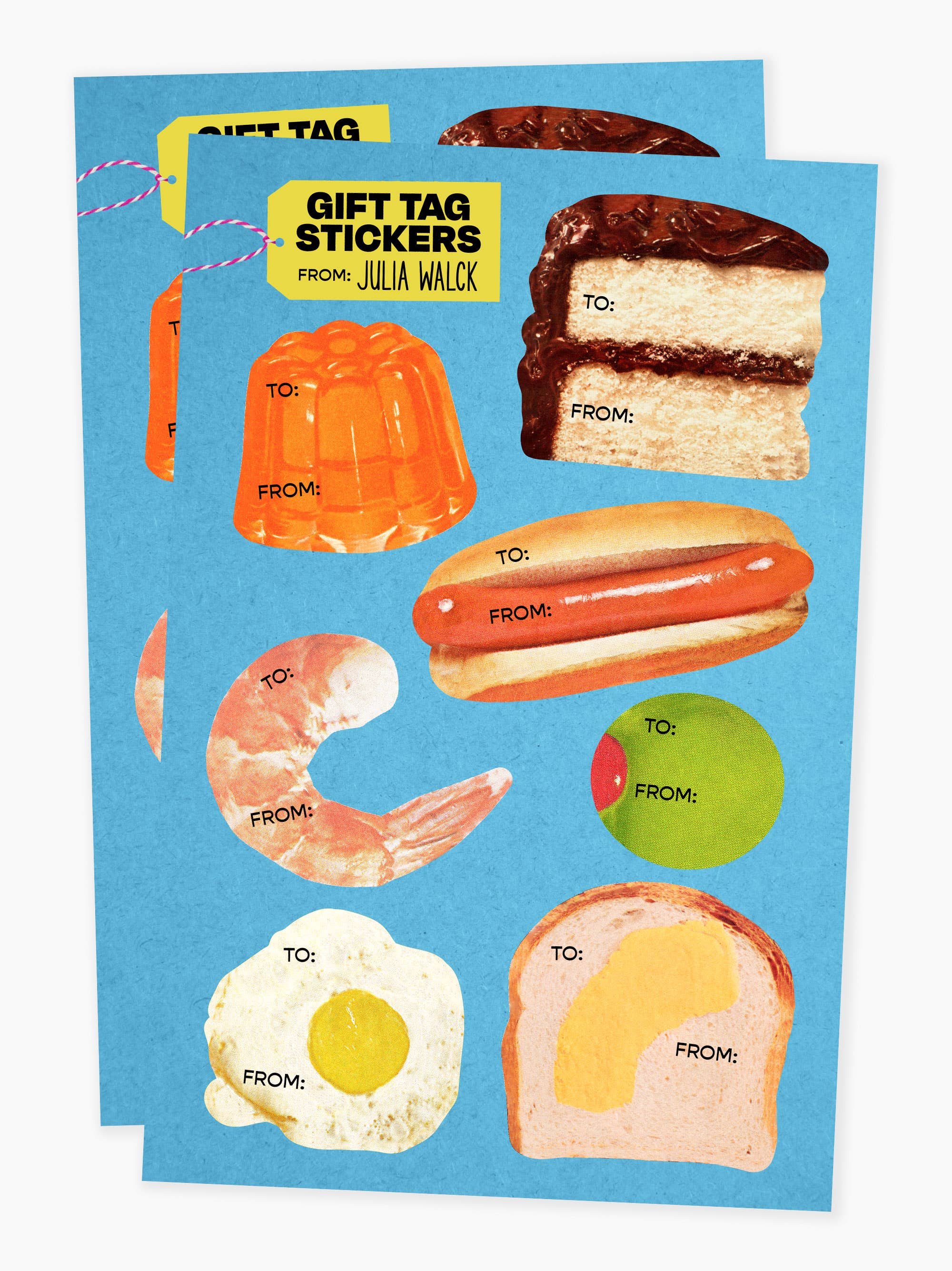 Julia Walck - Wholesale Gift Tag - Foodie Gift Tag Stickers1