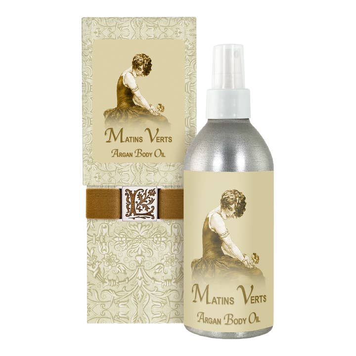 Matins French Body Argan Oil 8oz for wholesale by La Bouquetiere French Collections