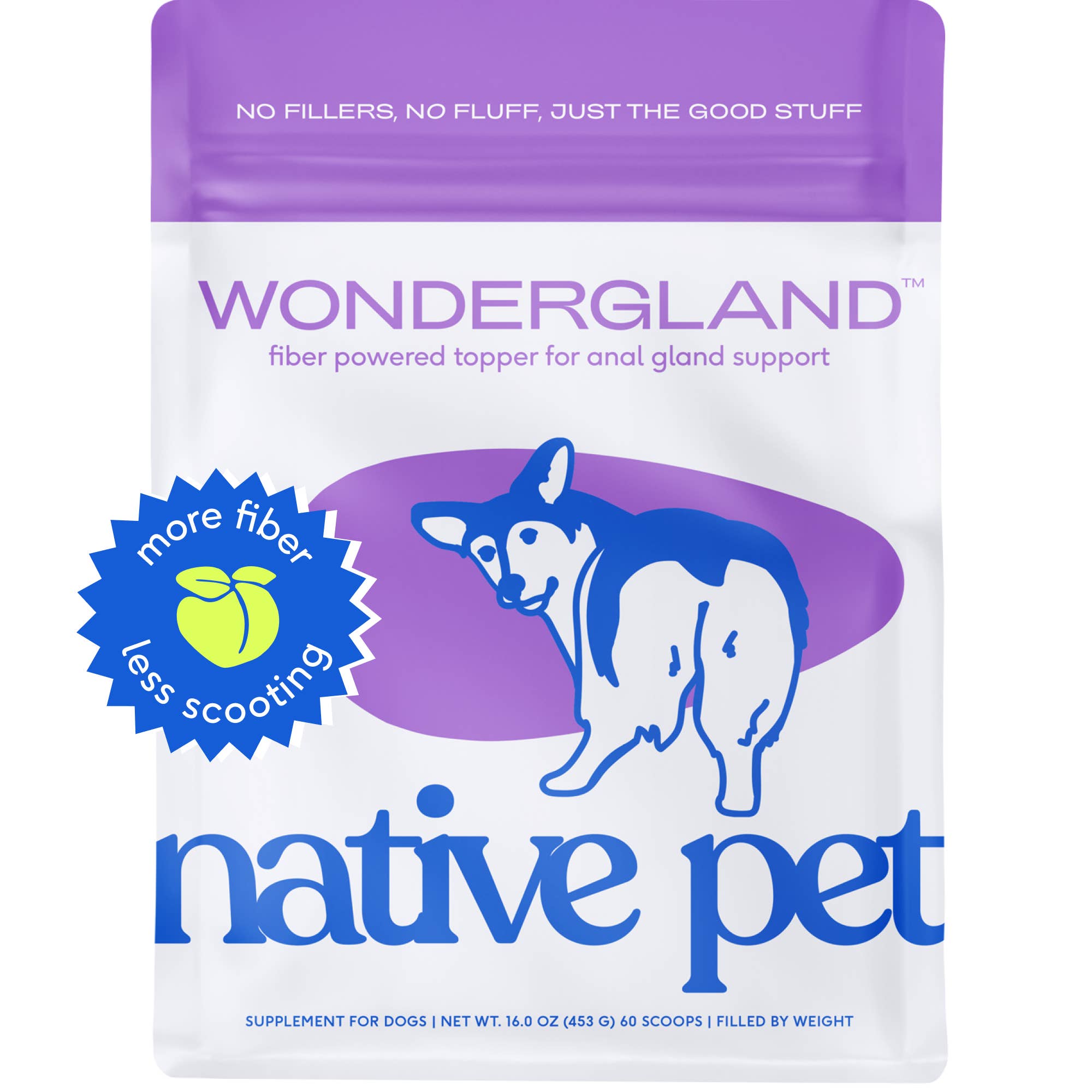 Native Pet - Wholesale Pet Supplement - Dog - WonderGland Anal Gland Pumpkin Fiber & Digestive Supplement8