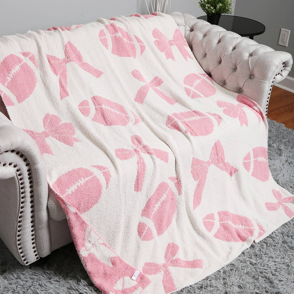 Sensibling Corp. - Venta al por mayor Mantas de sofá - Manta Reversible de Fútbol con Cinta0