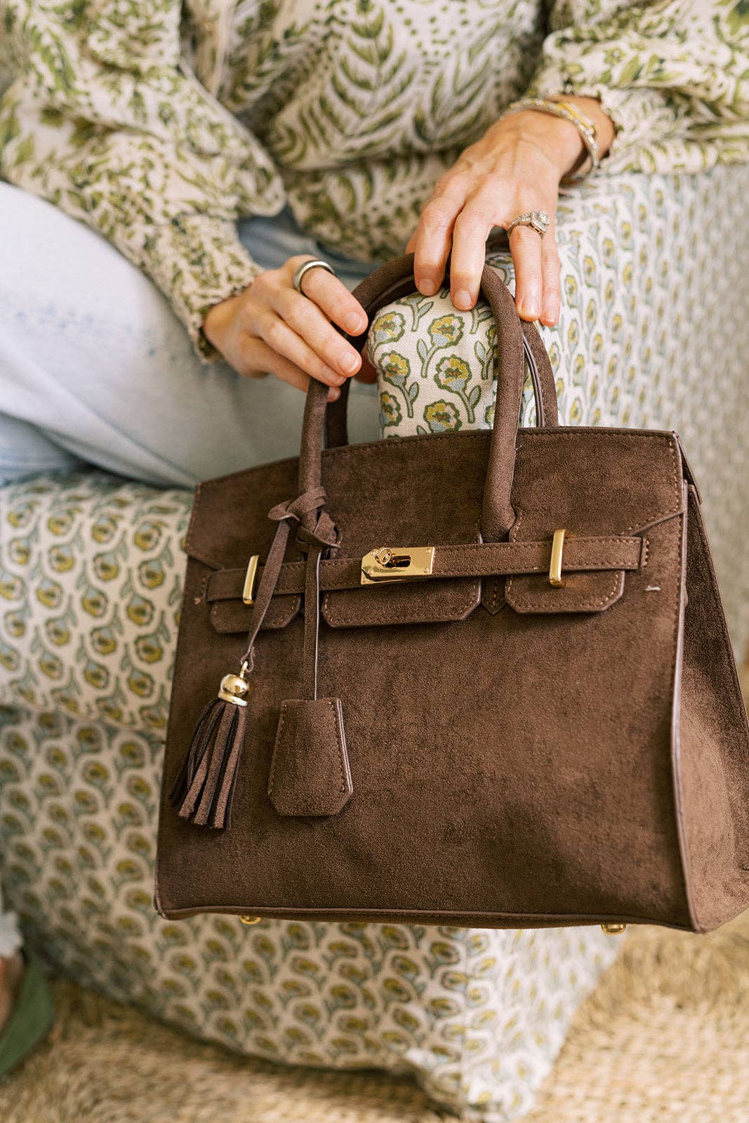 Lisi Lerch - Wholesale Top Handle Bag - Women's - Margo Faux Suede Handbag - WS3