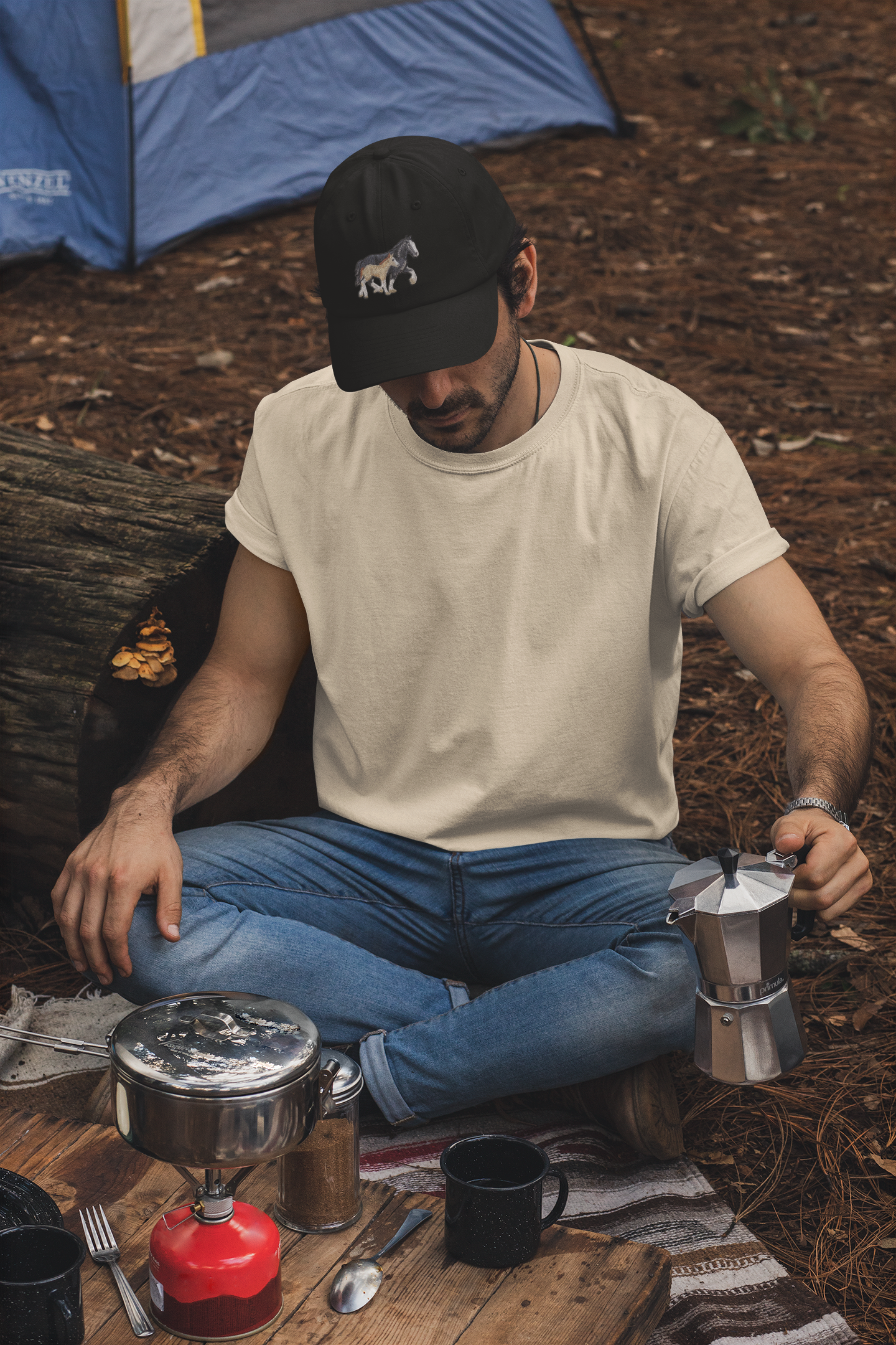 Wholesale Applique – wholesale Patch – Two Horses Black Mare Buckskin Colt Iron on Patch2