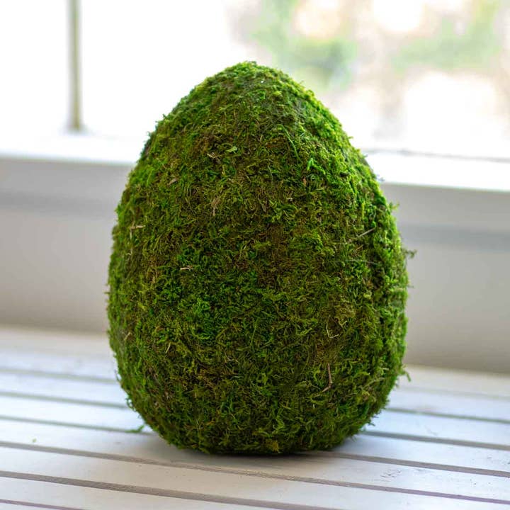 Moss Egg Decor, vert, 10" pour la vente par The Royal Standard