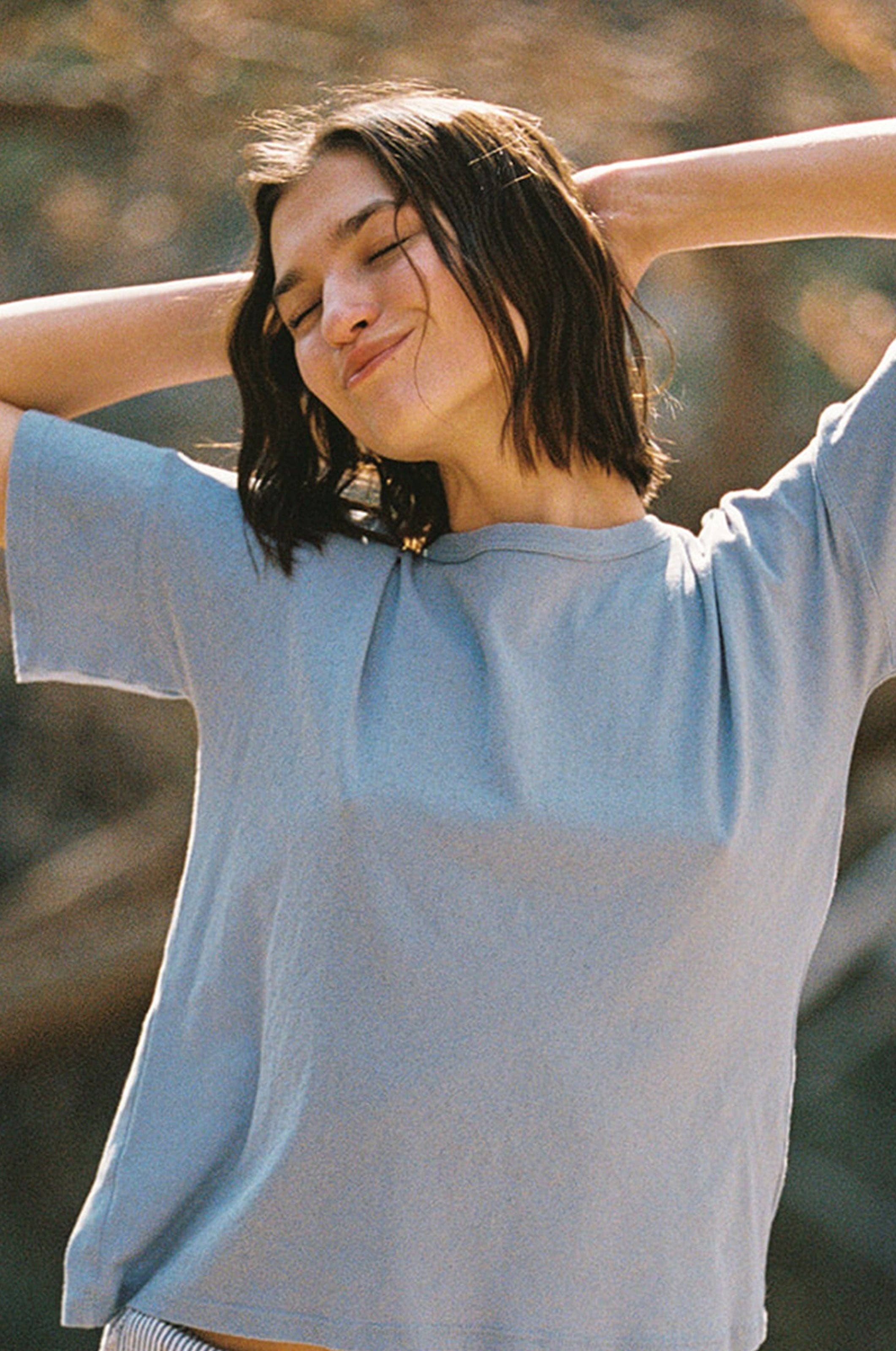 LA RELAXED – wholesale T-shirt (utan tryck) – Dam – Petit Pointelle T-shirt6