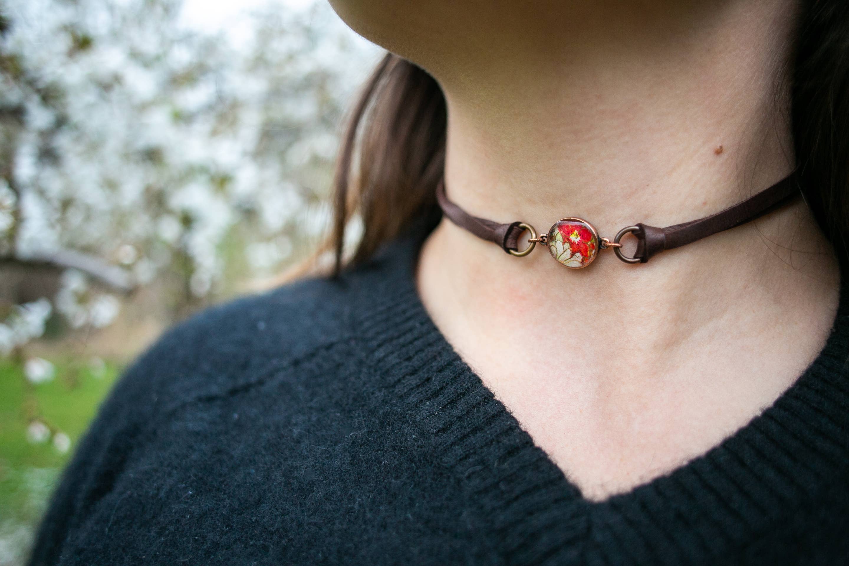 joeyfivecents - Wholesale Woven/Braided Bracelet - Leather Wrap Bracelet- color botanicals, gardening, choker5