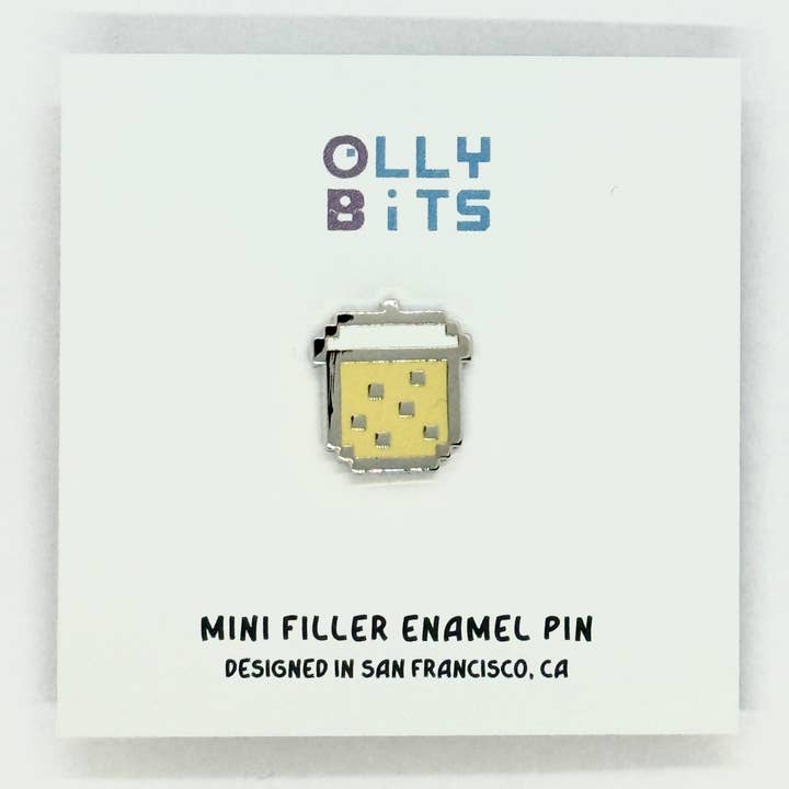 Ollybits Pixel Art - Wholesale Lapel Pin/Button - Boba Milk Tea Mini Filler Pixel Art Enamel Pins