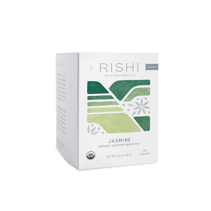 Rishi Tea & Botanicals - Wholesale Tea Bags - Jasmine Organic Green Tea Sachets1