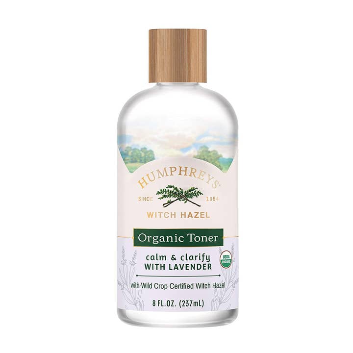 KT Supply - Wholesale Facial Toner - Humphreys Witch Hazel Organic Toner with Lavender 8 fl oz