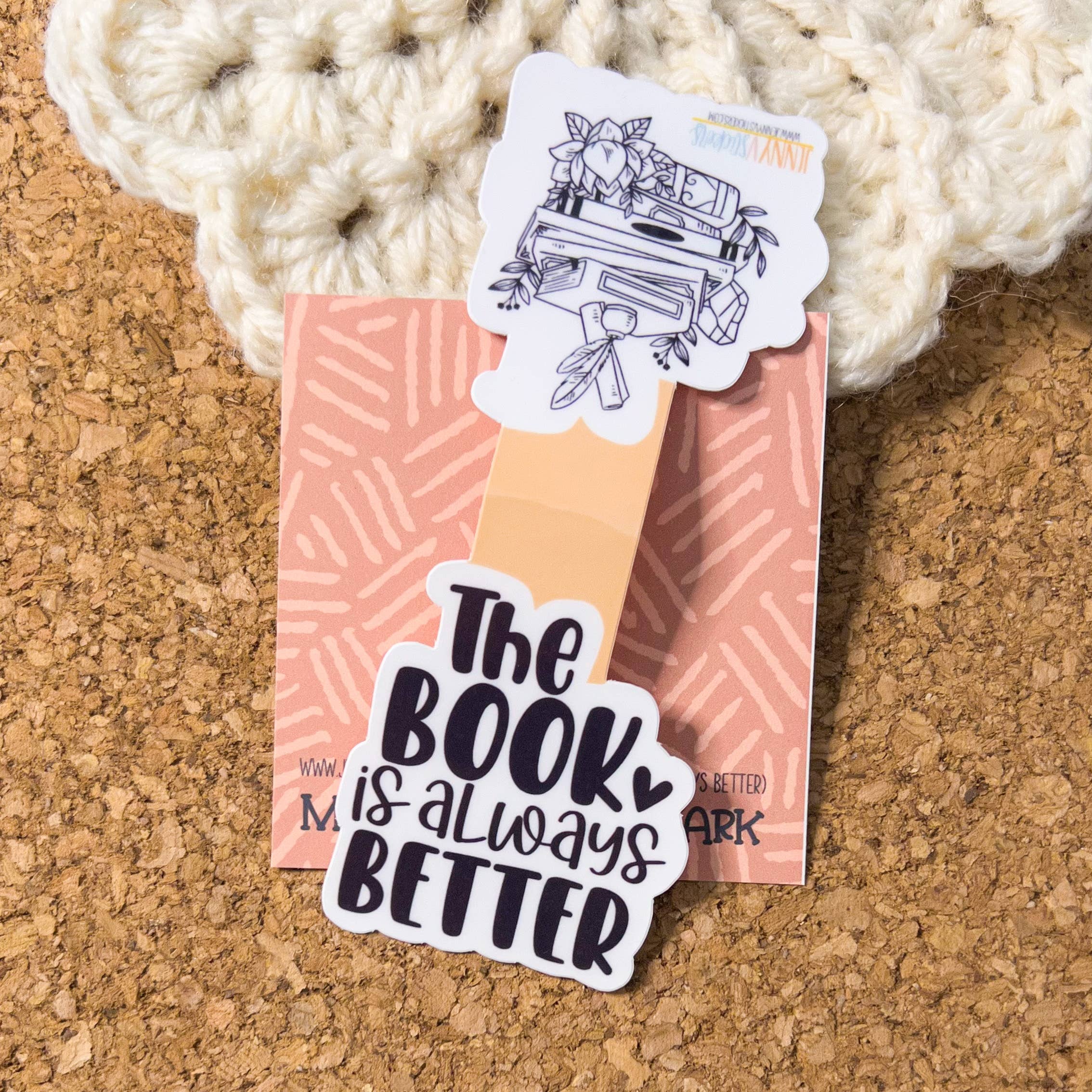 Sweet Humors - Wholesale Bookmark - The Book is Always Better Magnetic Bookmark1
