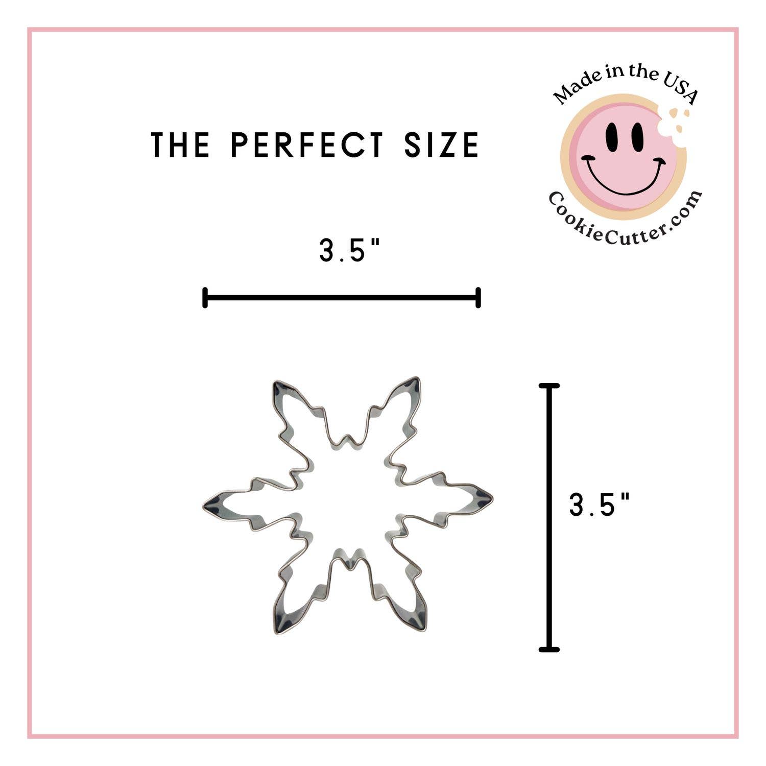 CookieCutter.com - Wholesale Cookie Cutter - Fancy Snowflake 3.5 in B20283
