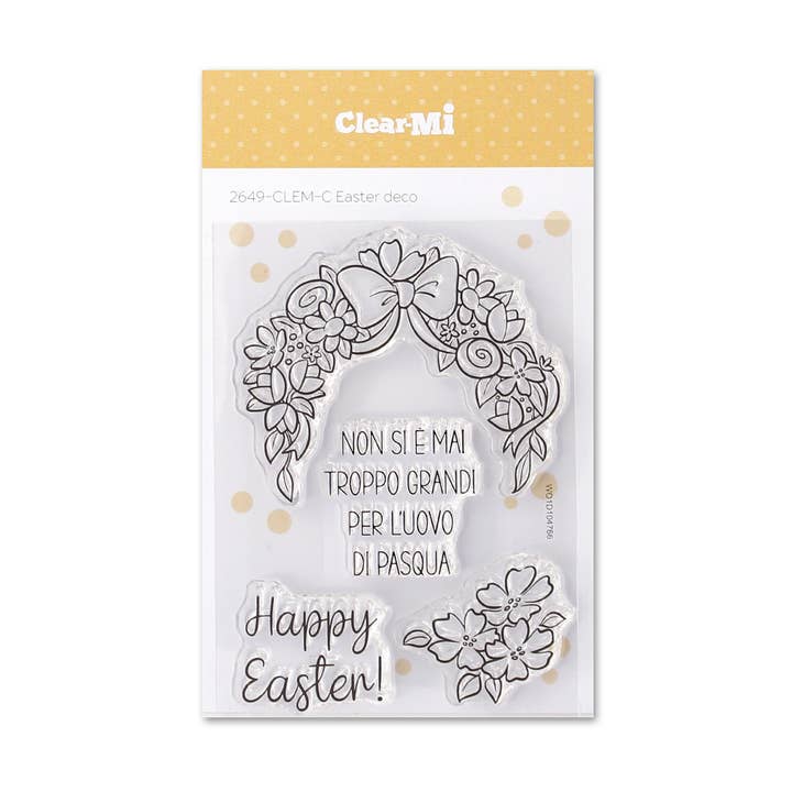 Gennemsigtige polymerstempler — påskepynt for engroshandel hos Impronte D'Autore