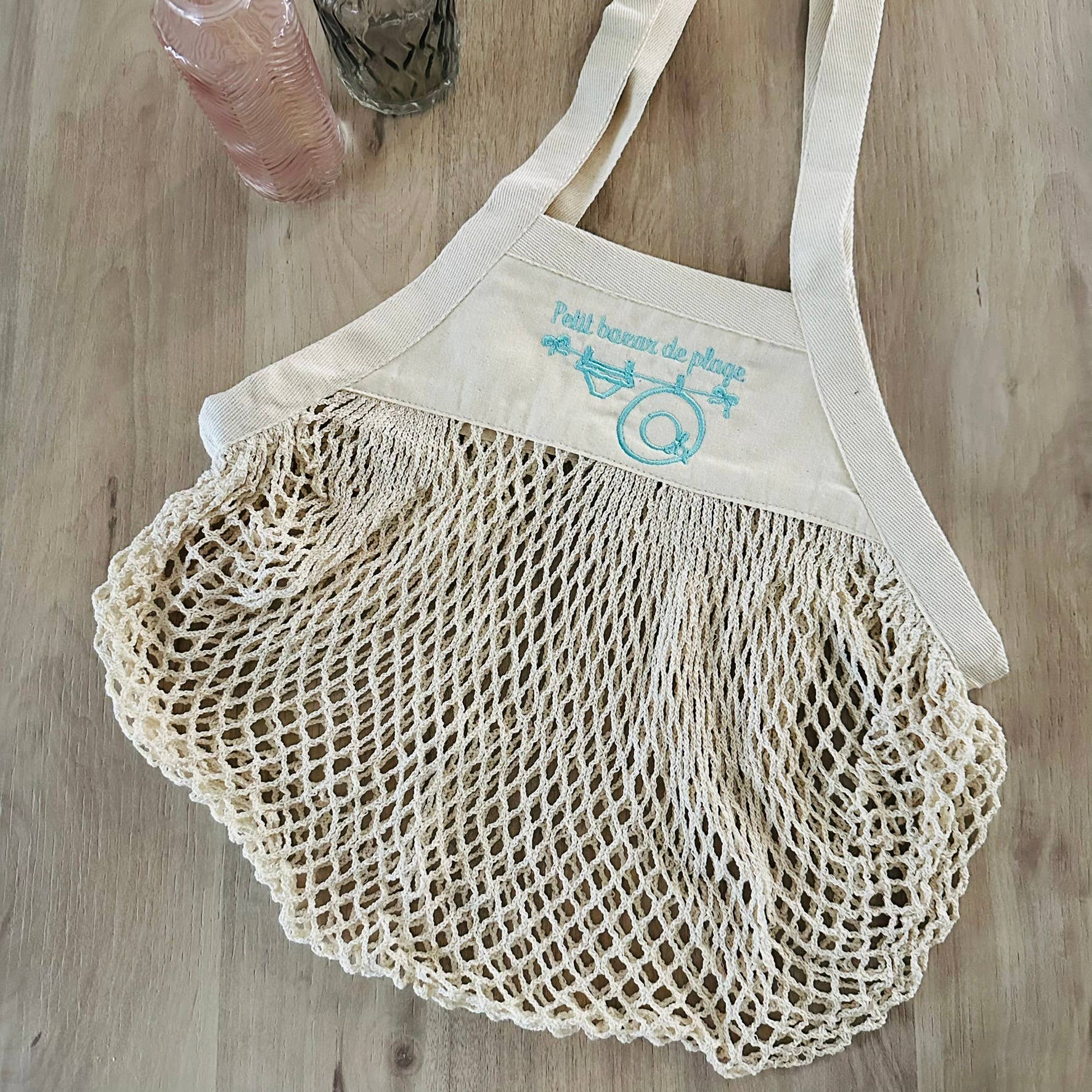 L'atelier d'Emilie - Wholesale Kruidenierswinkel/boodschappentas - Netzakje, kleine strandset0