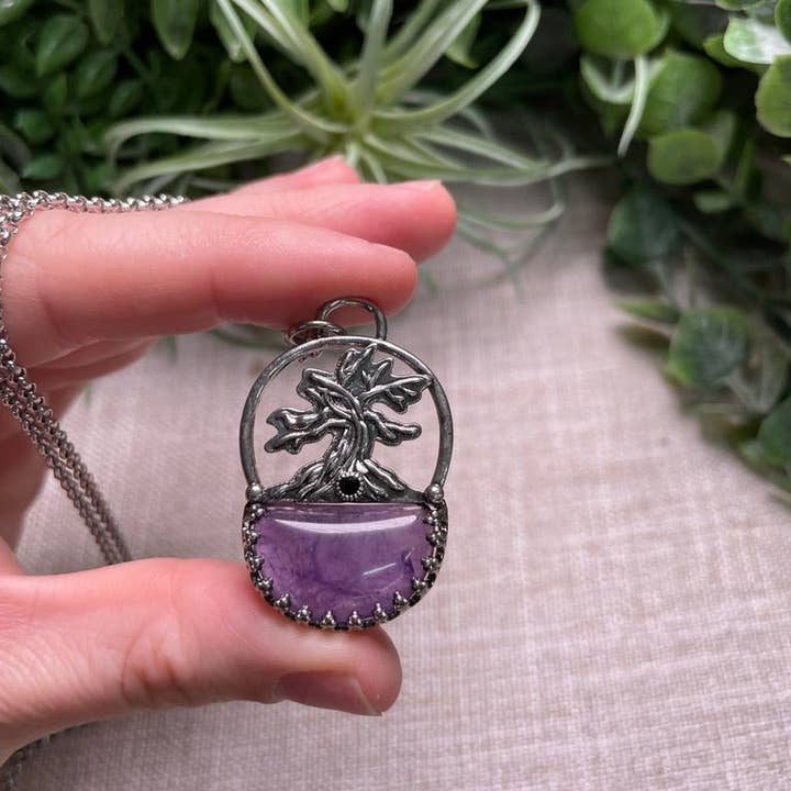 Copper Ashes - Wholesale Pendant/Charm Necklace - Crystal Tree of Life Necklace6