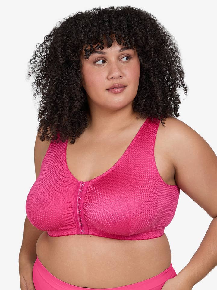 Le Marlene - Soutien-gorge de confort soyeux à fermeture frontale pour la vente par Leading Lady