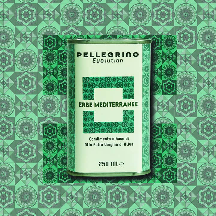 Olio Pellegrino 1890 SRL - Wholesale Olive Oil - EVOlution - EVO Oil Mediterranean Herbs Aroma 250 ml1