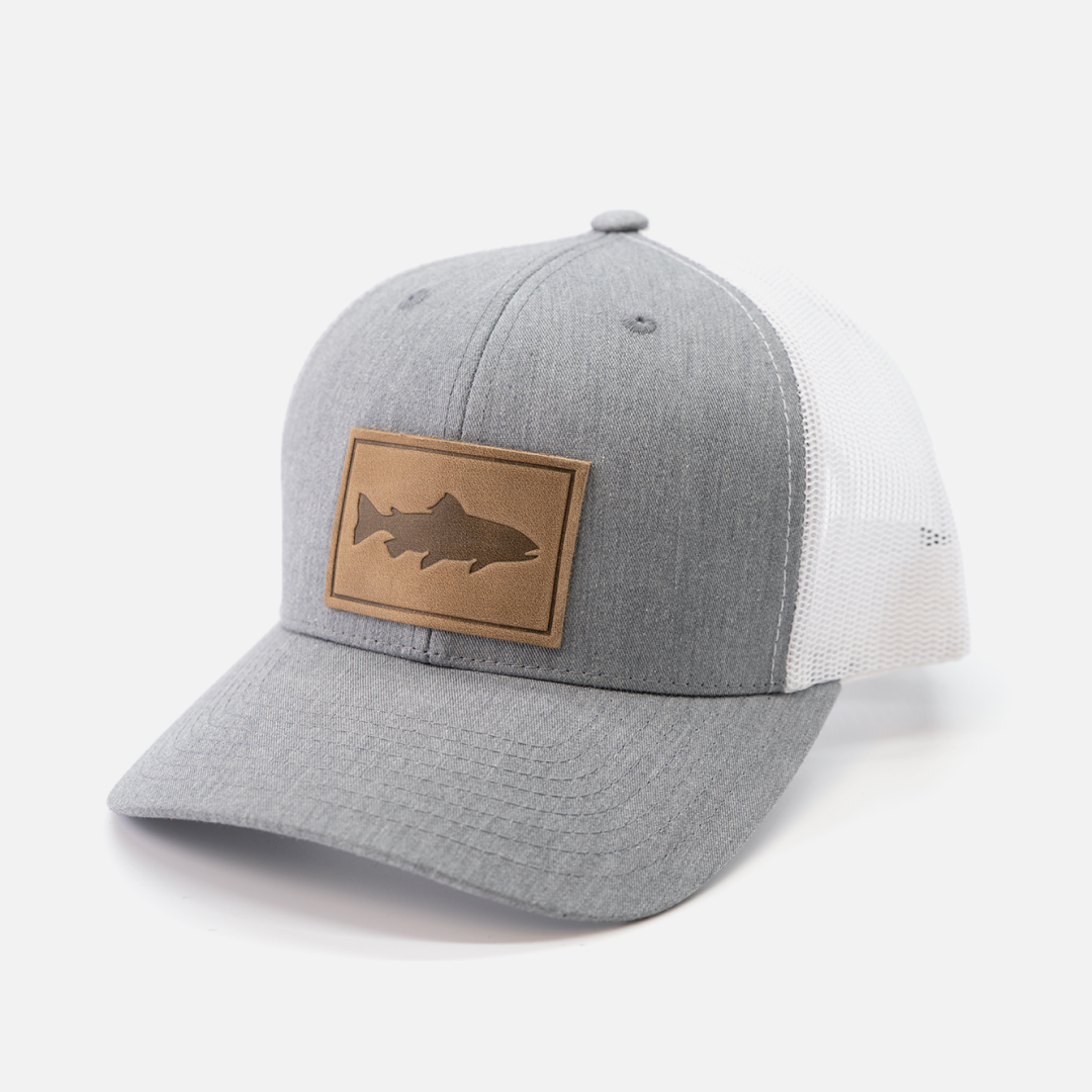 Range Leather Co. - Wholesale Trucker Hat - Unisex - Trout Hat - Leather Patch Trucker Cap9