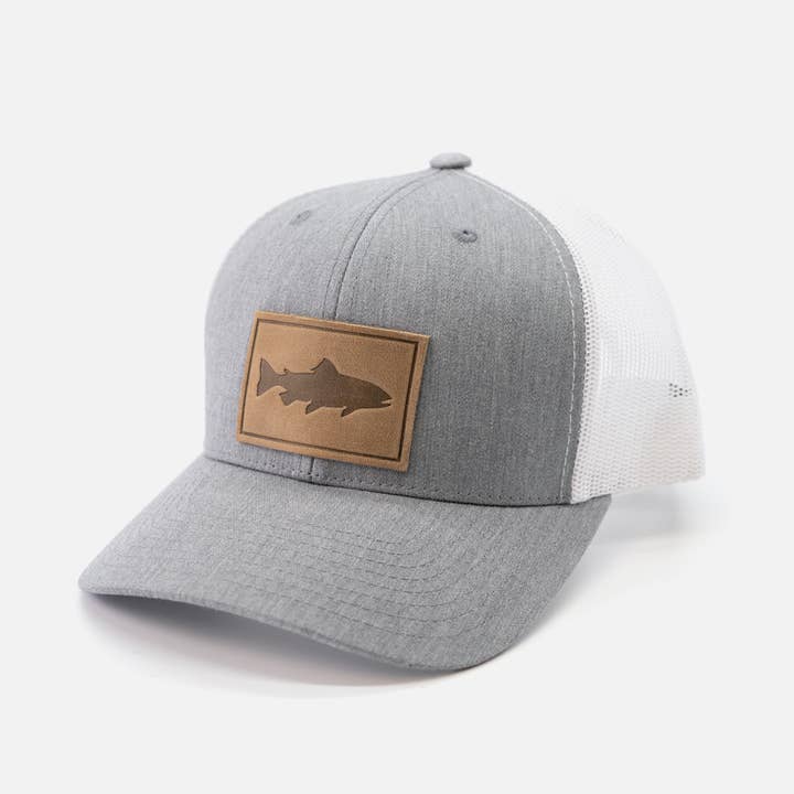 Range Leather Co. - Wholesale Trucker Hat - Unisex - Trout Hat - Leather Patch Trucker Cap9