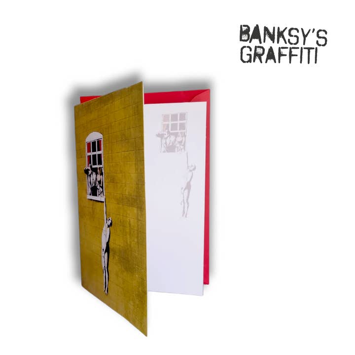 URBAN.ITY SRL – wholesale Vardagliga hälsningskort – Banksy hälsningskort – Well Hung Lover1