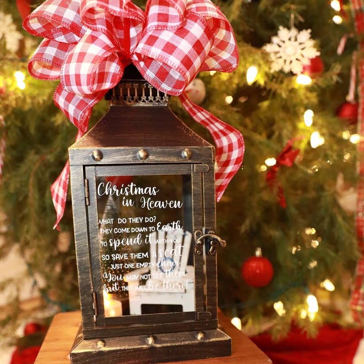 Rose Magnolias – wholesale Lantern – Christmas In heaven -Memorial Lantern