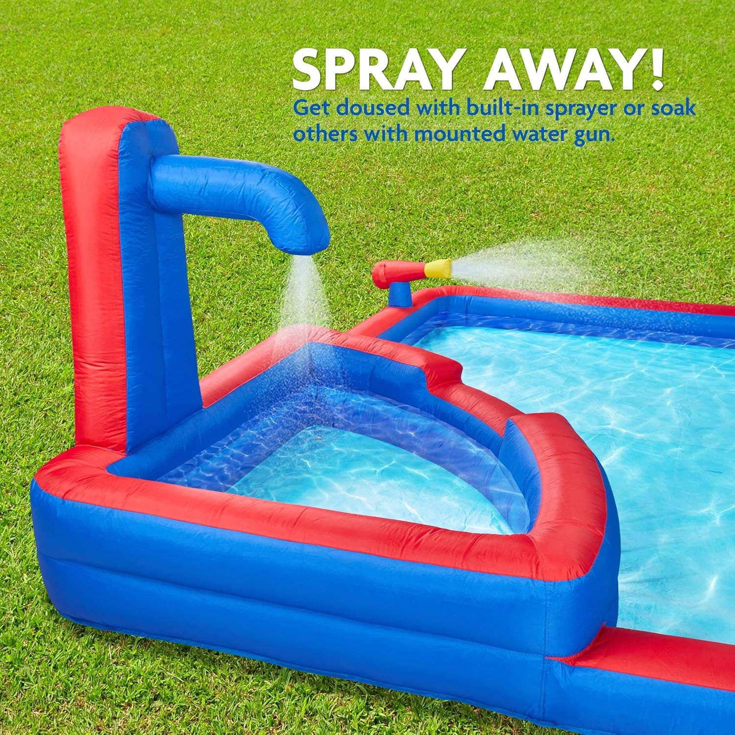 Sunny and Fun – wholesale Inflatables – Four Corner Inflatable Water Slide Park for Kids2