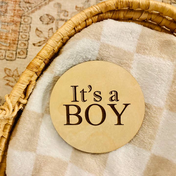 Announcement - It's a boy for wholesale by Baby + Birch