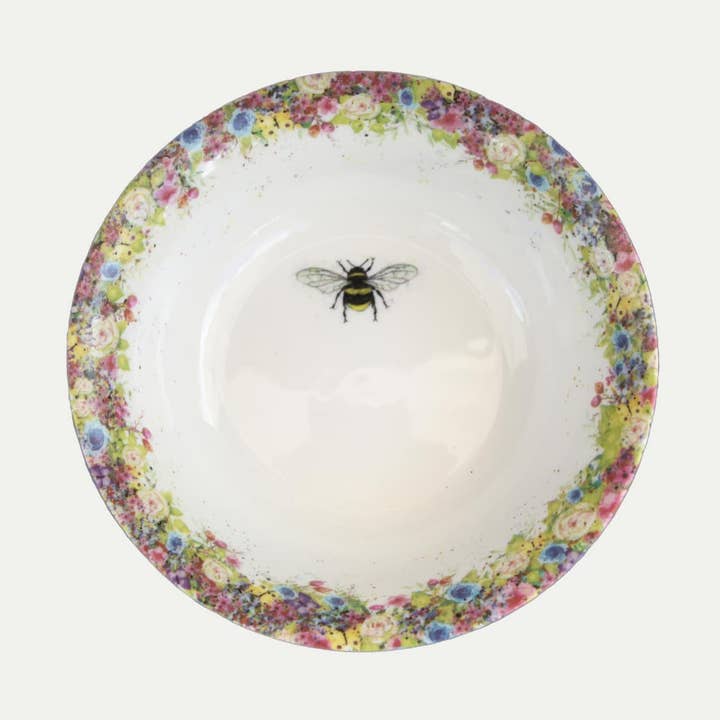 Vild sommar och surrande bi - spannmålskål för wholesale av Cheney Penrose Designs