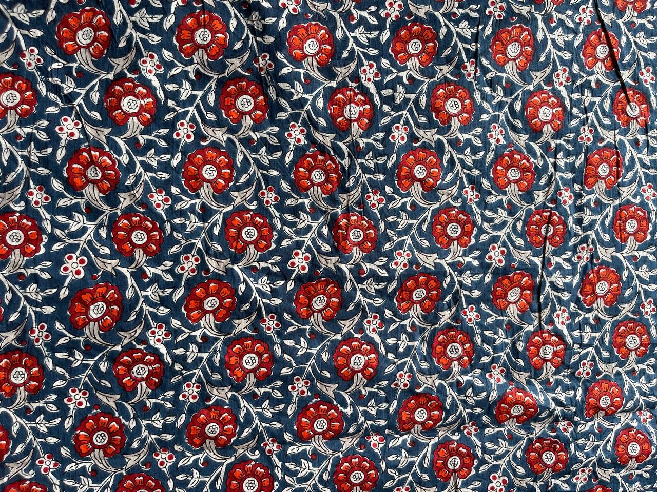 Bhawana Handicrafts - Vente Peintures pour tissu - Nouveau tissu indien en coton imprimé en blocs vendu par The Yard1