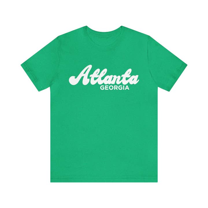 Hey Mountains - Wholesale Screen Printed T-Shirt - Unisex - Atlanta, Georgia T-Shirt - Retro Unisex Atlanta T Shirt