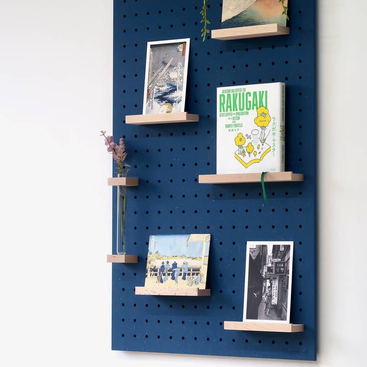 AIRE – wholesale Wall-mounted shelf – Wooden frame for Pegboard and book display5