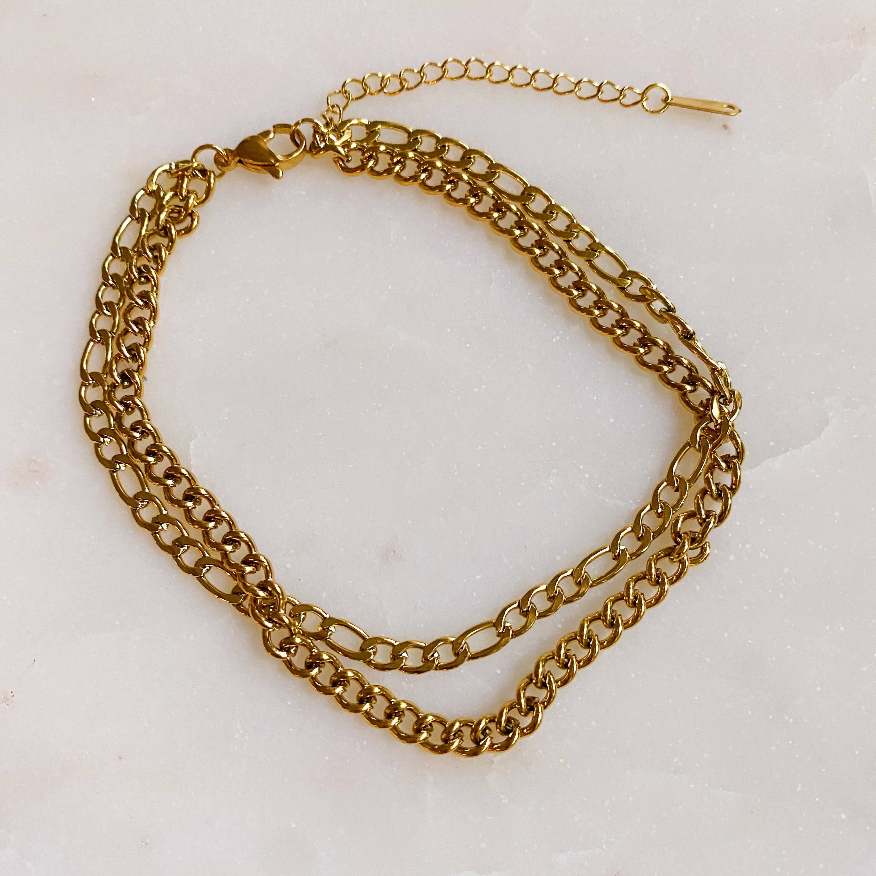 Ellison+Young - Wholesale Anklet - Double Chain Anklet4