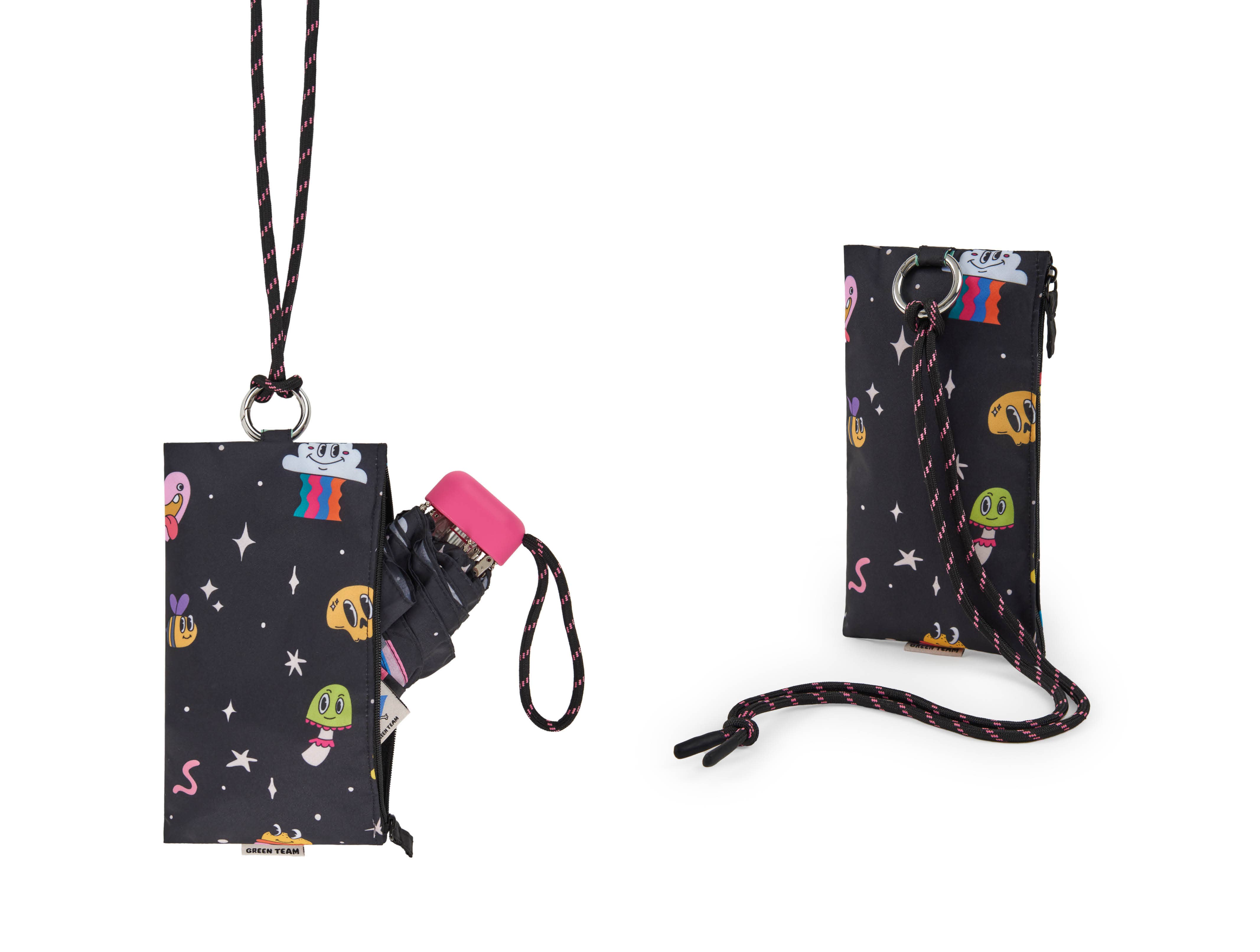 Clima Umbrellas - Wholesale Umbrella - Kids - Manual folding umbrella with bag | Disco party print 18