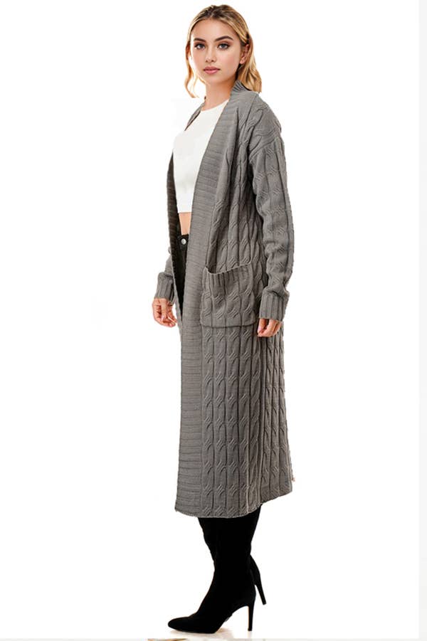 Color 5 – wholesale Cardigan – Women’s – Super long coat style sweater cardigan with side pockets4