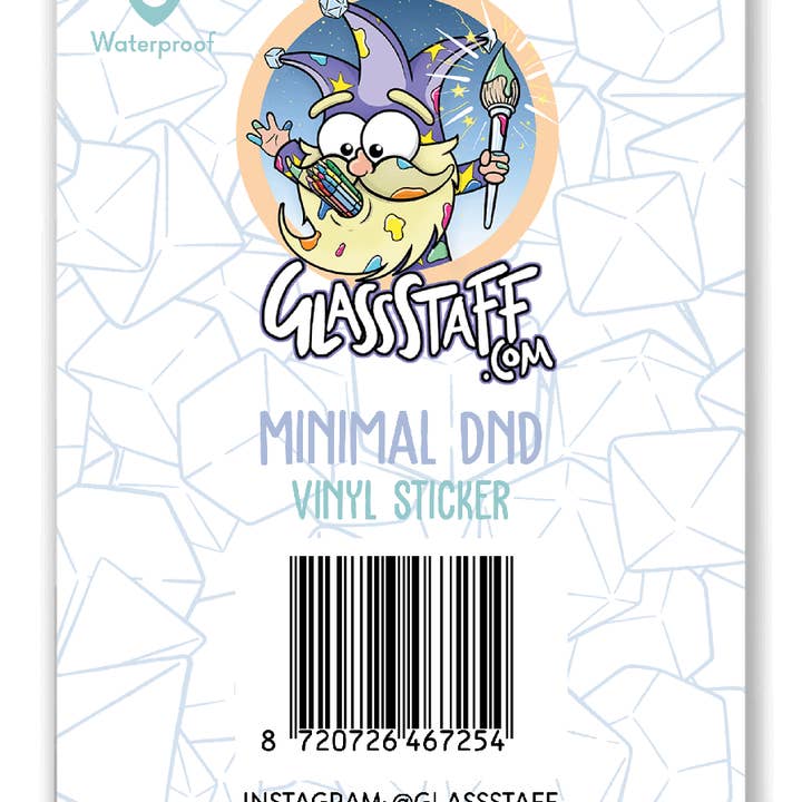 GlassStaff - Wholesale Sticker - Minimal DnD Sticker