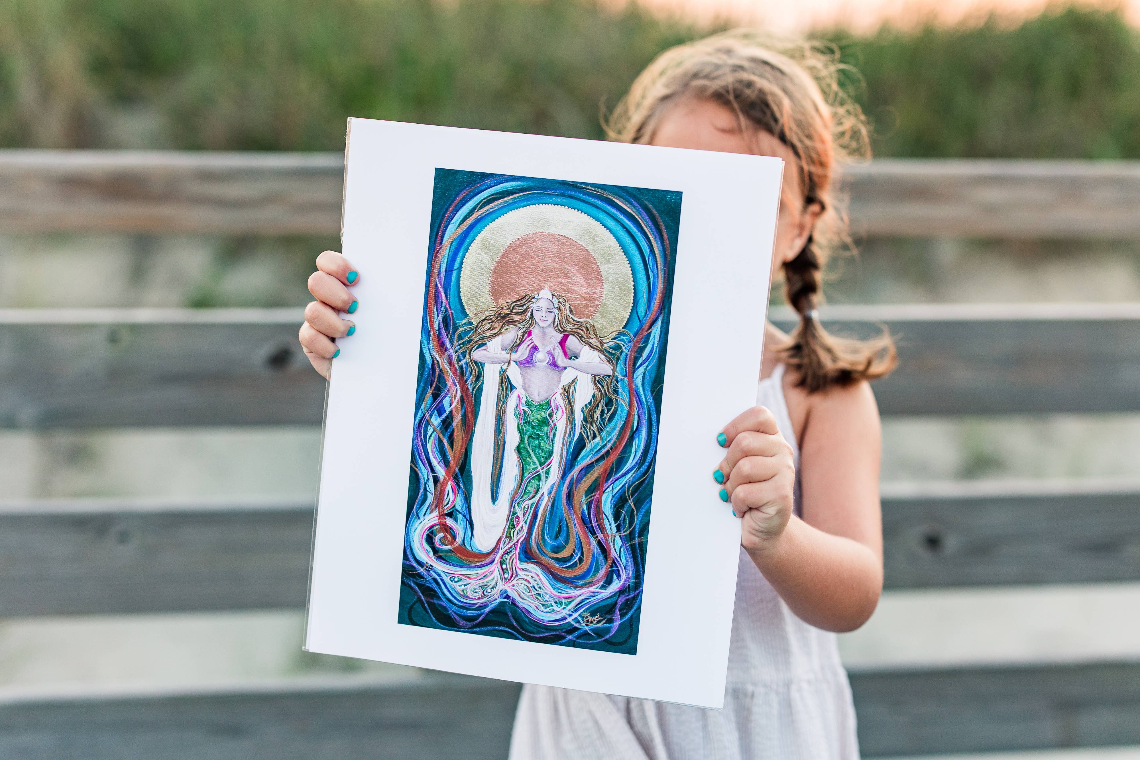 Angel Fritz Studio - Wholesale Art Print - Intention - Giclee Mermaid Art Print3