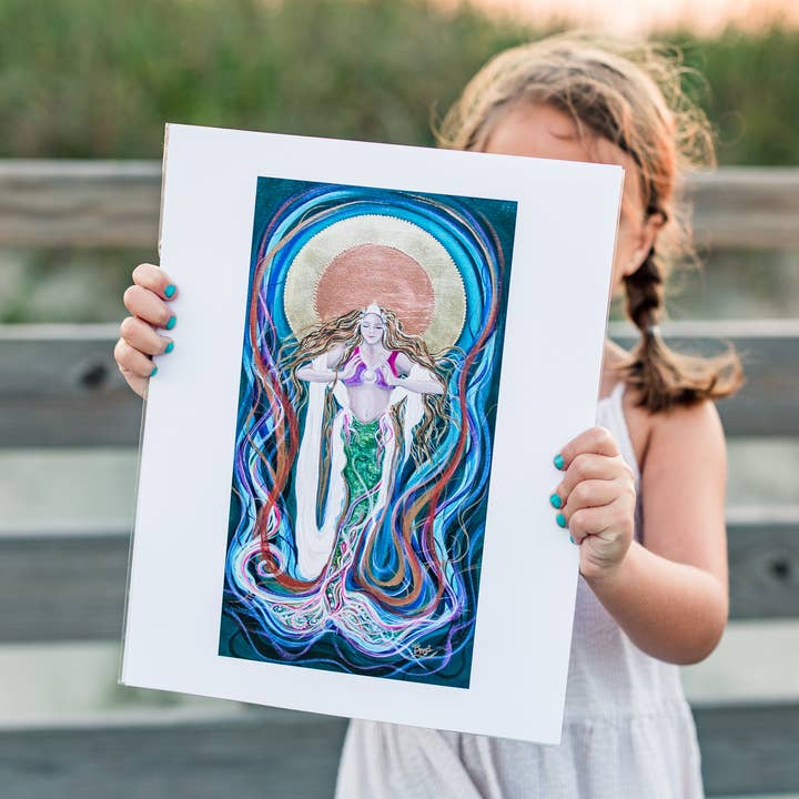 Angel Fritz Studio - Wholesale Art Print - Intention - Giclee Mermaid Art Print3