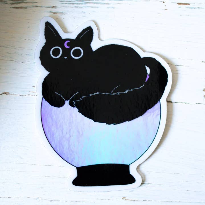 Holografisk klistermærke - magisk kat for engroshandel hos smalartshop