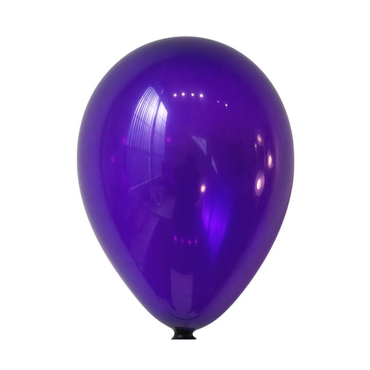 15-ct Retail-Ready Bags - 9" Crystal Purple Latex Balloons by Gayla for wholesale by Creative Balloons Manufacturing