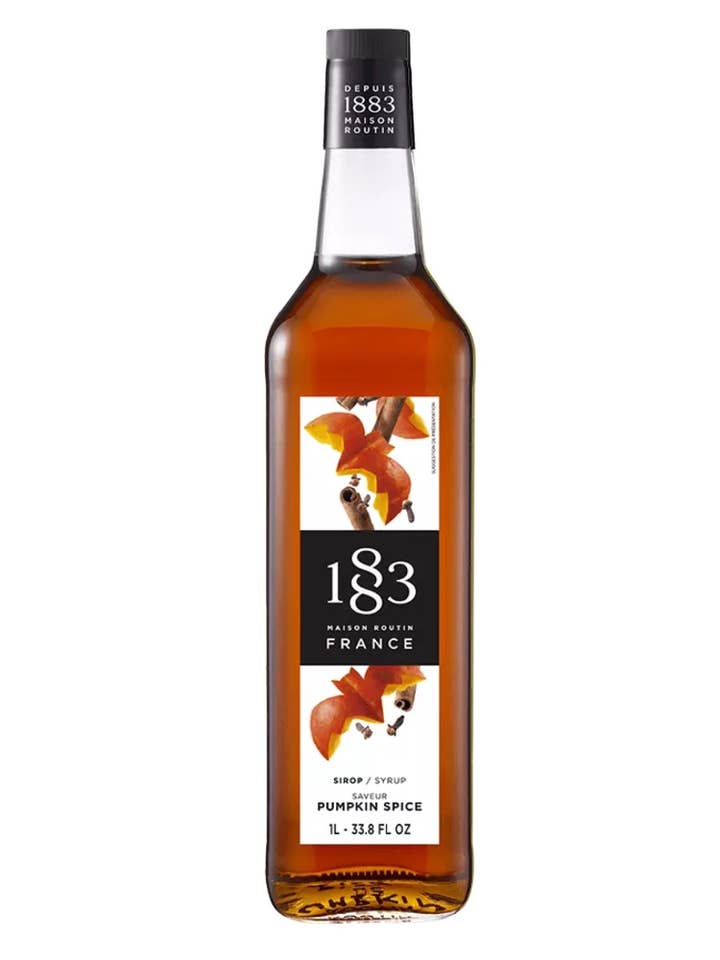 1883 pumpkin spice syrup for wholesale by Hospitality Line