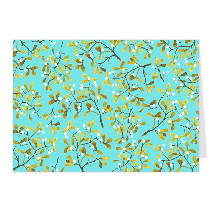 Vikbart "Mistelmönster" för wholesale av paruspaper. nutzfeine papeterie